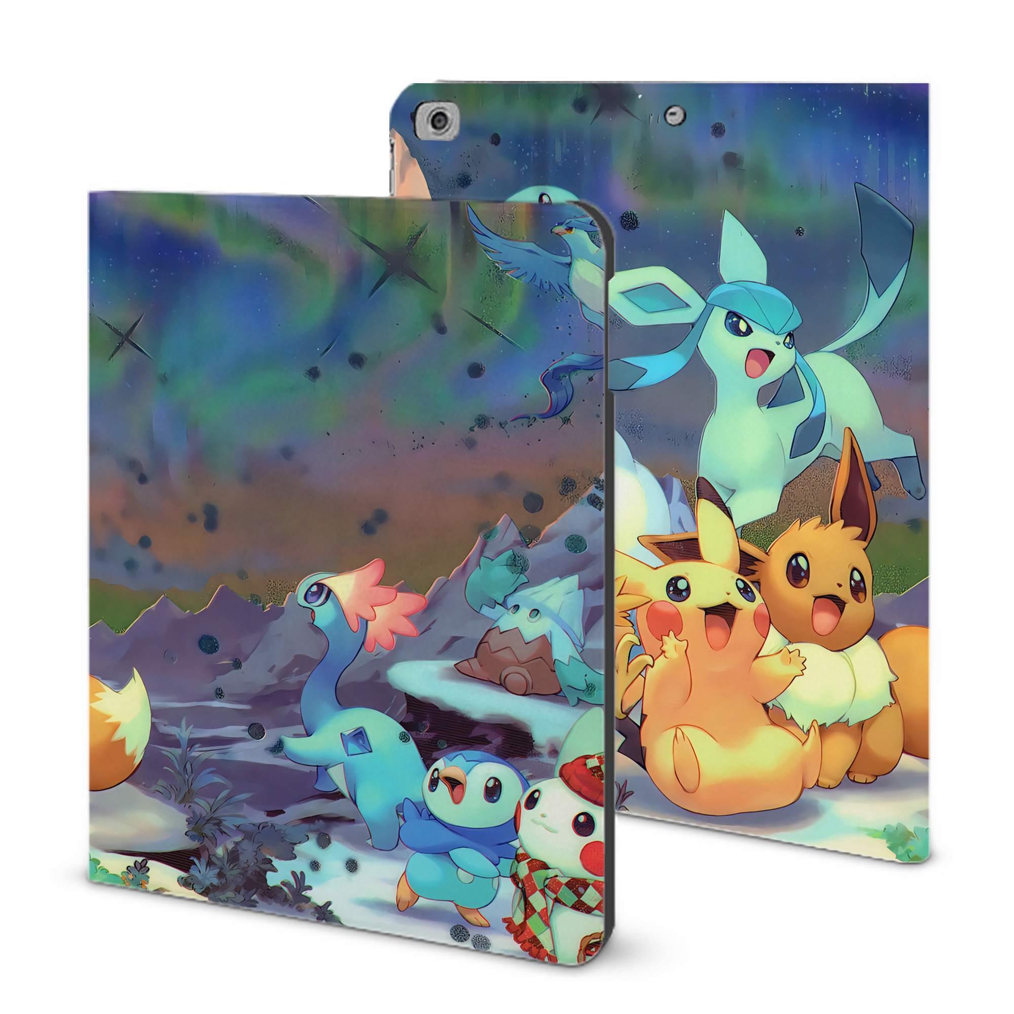 （画像用） ポケットモンスター Pokémon IPad ケース ブック型 PUレザー TPU 耐衝撃 軽量 薄型 ペン収納なし 全面保護 IPad 各モデル対応